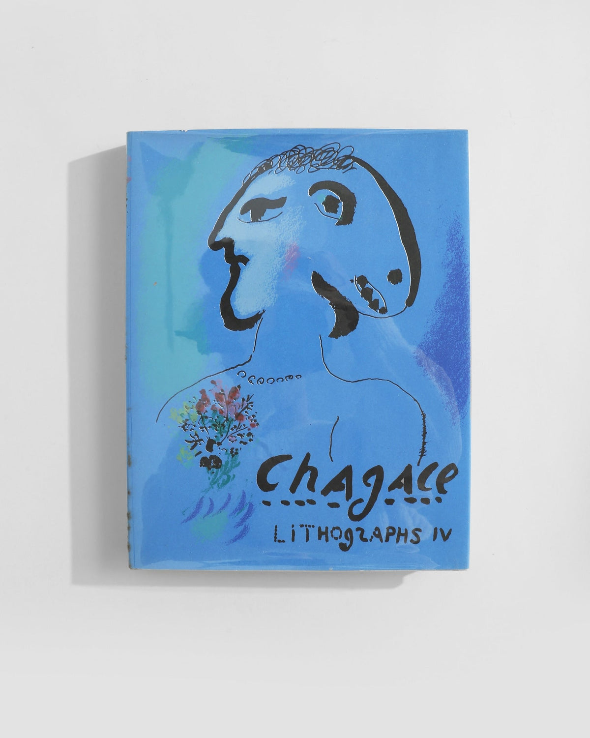 Chagall Lithographs IV Book by Villa | The Oblist — blue cover, art book