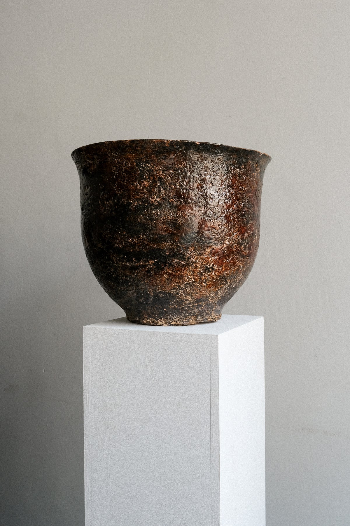 Contemporary Vessel in Ceramic - Mother | Brown Collection — side angle