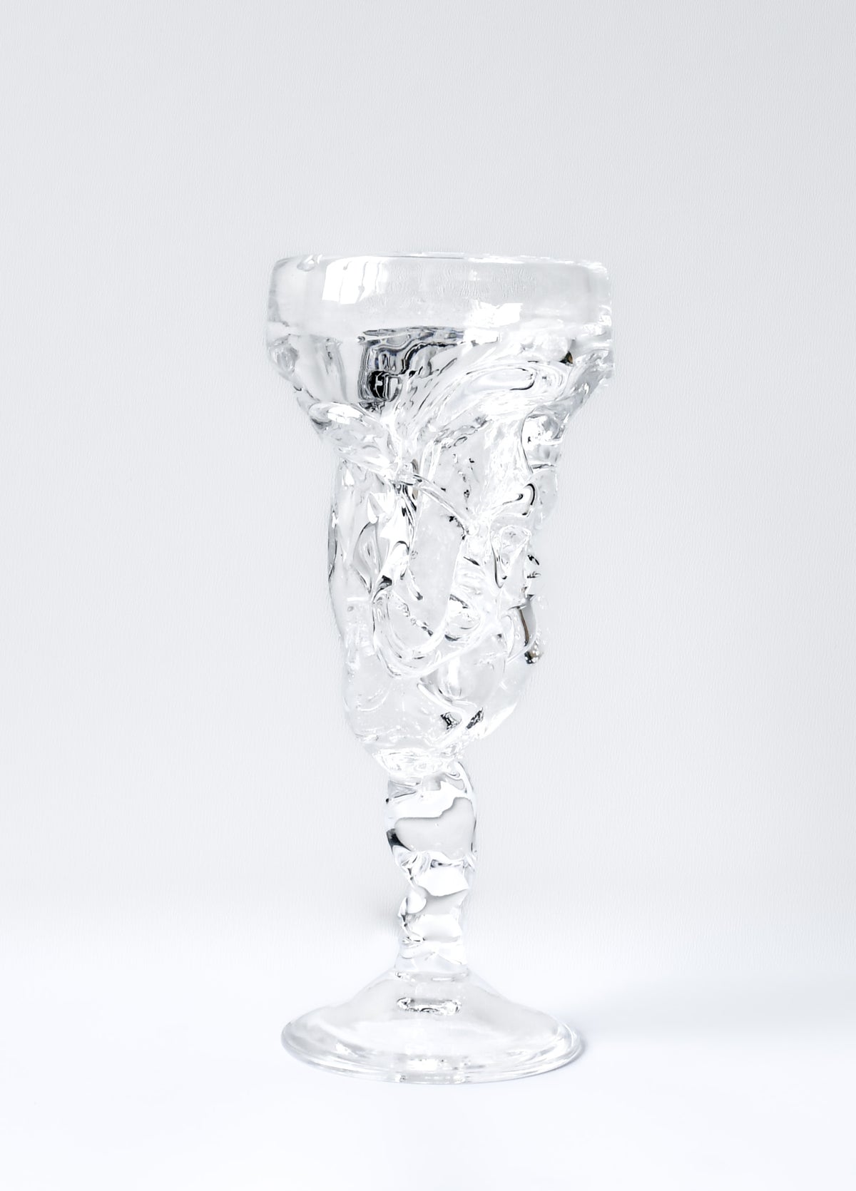 Hand-blown Chalice — side angle