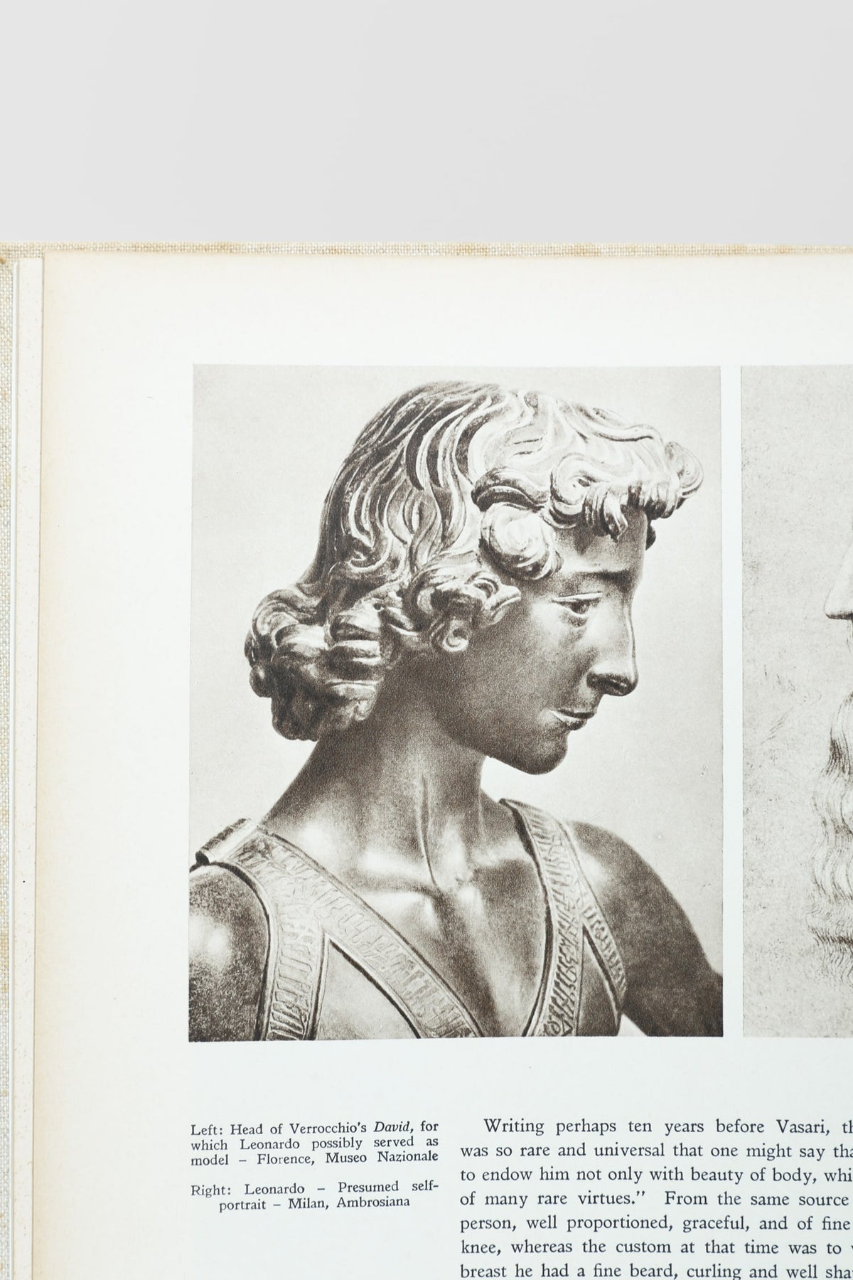 Leonardo da Vinci Book, 1956 — lifestyle setting
