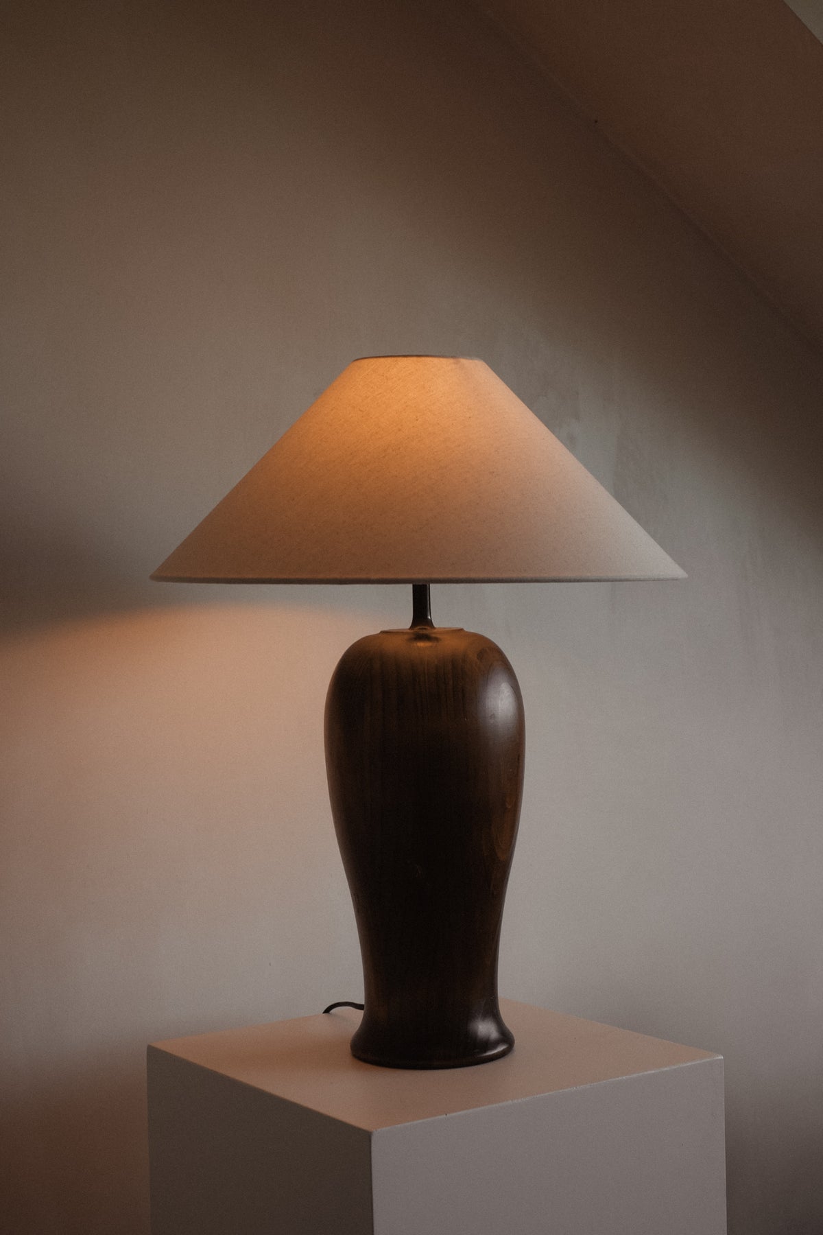  Extra Large Wooden Table Lamp by septembre studios | The Oblist