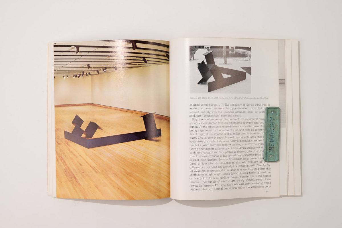 Anthony Caro, MoMA, 1975 Modern Art Book — side angle