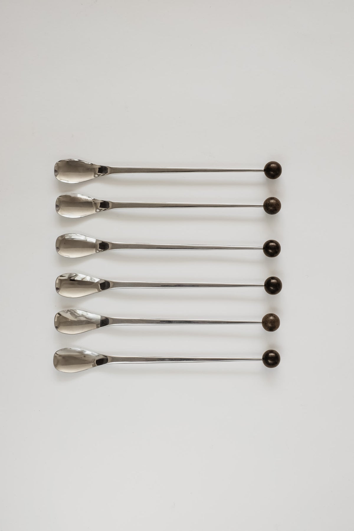 Set of 6 Teak Ball Spoons by septembre studios | The Oblist