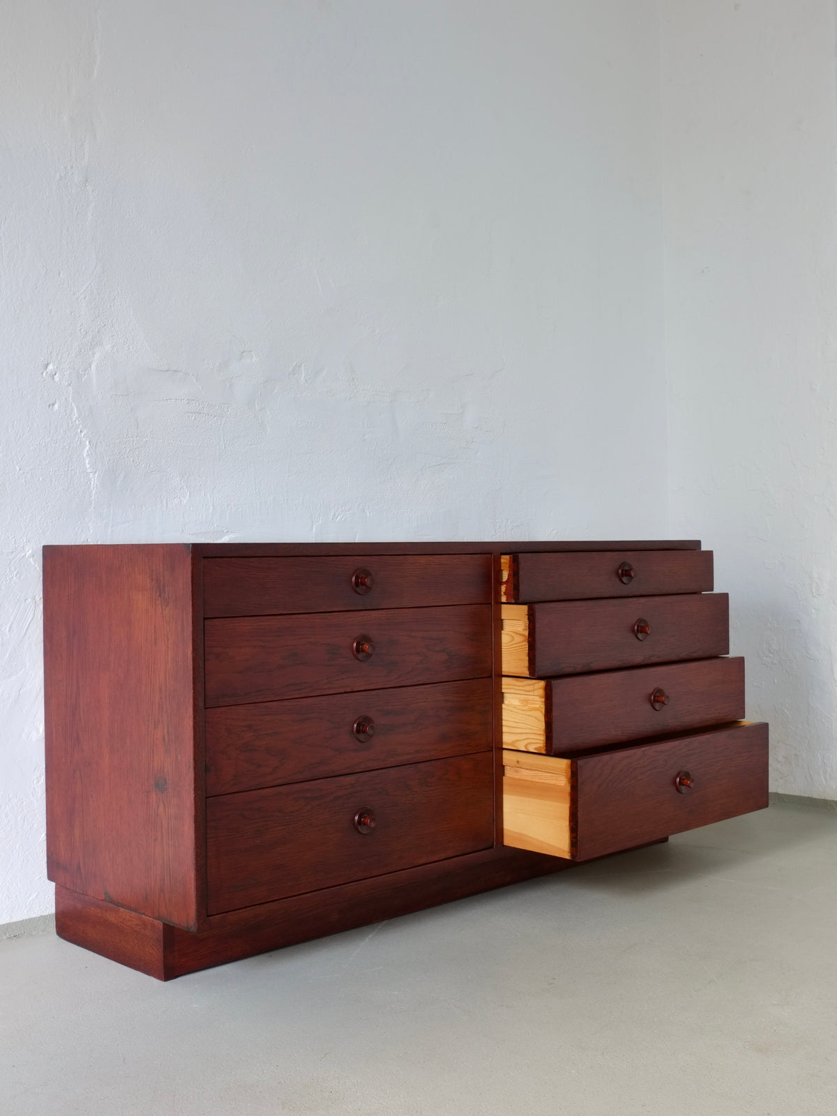 Chest of Drawers by Borge Mogensen for Karl Andersson's, Denmark 1950s — angled view showing open drawers and wood finish