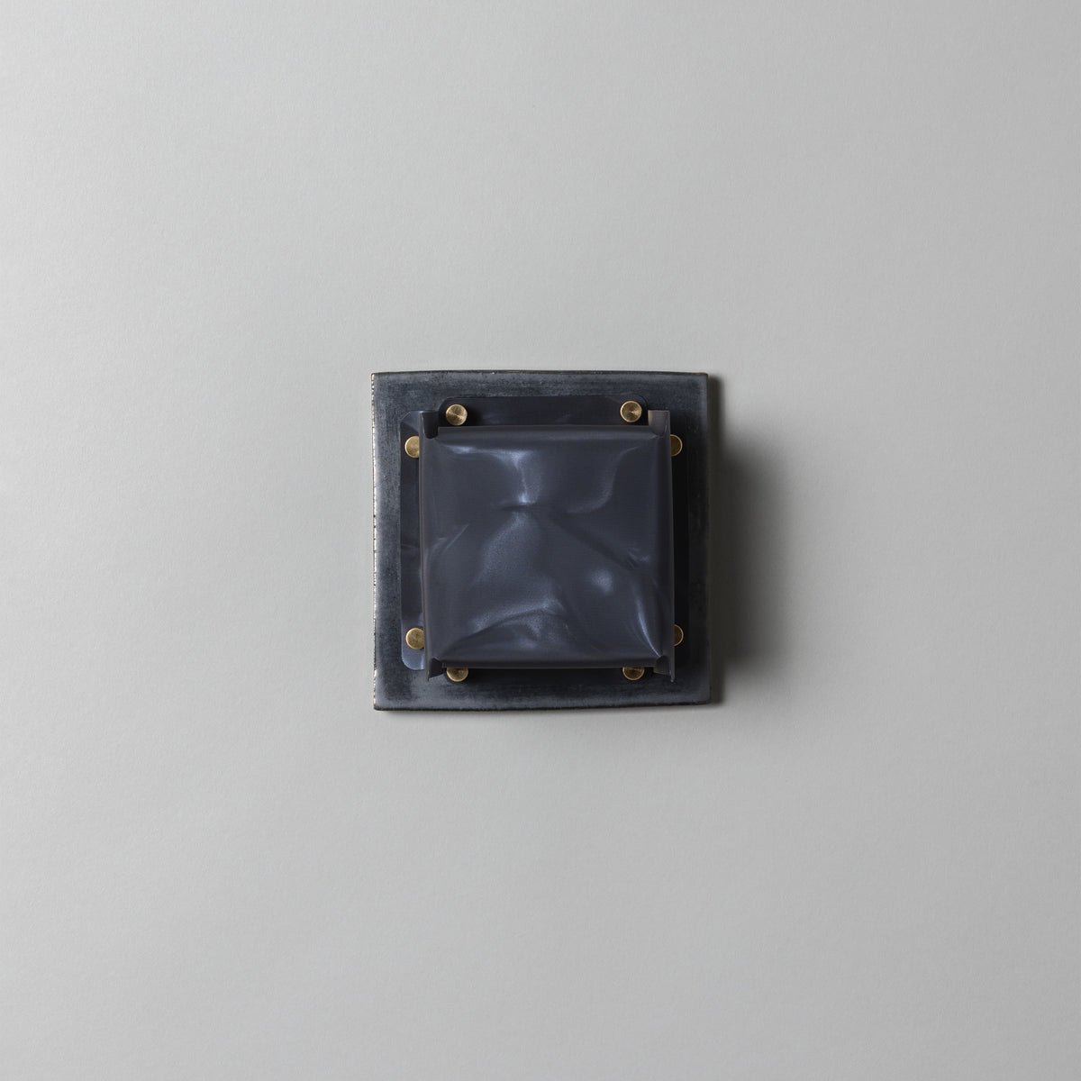 Field Square Mini Sconce, Graphite / Moire by SIN | The Oblist