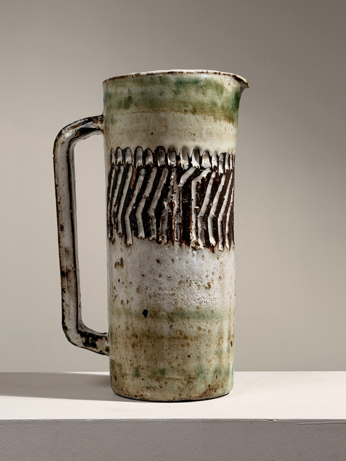 Rare ceramic pitcher by Albert Thiry, 1950 by Figuresdesign | The Oblist