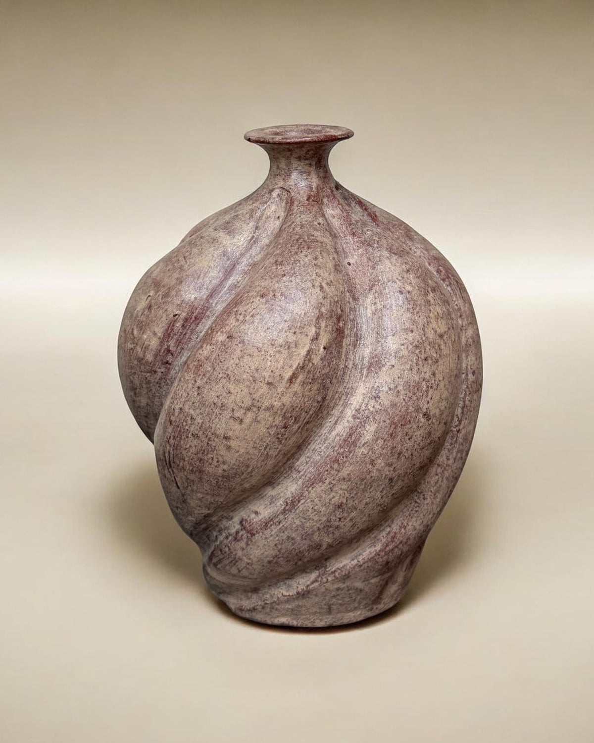 Twisted Ceramic Vase by Flock Studio | The Oblist — handcrafted terracotta, earthy tones