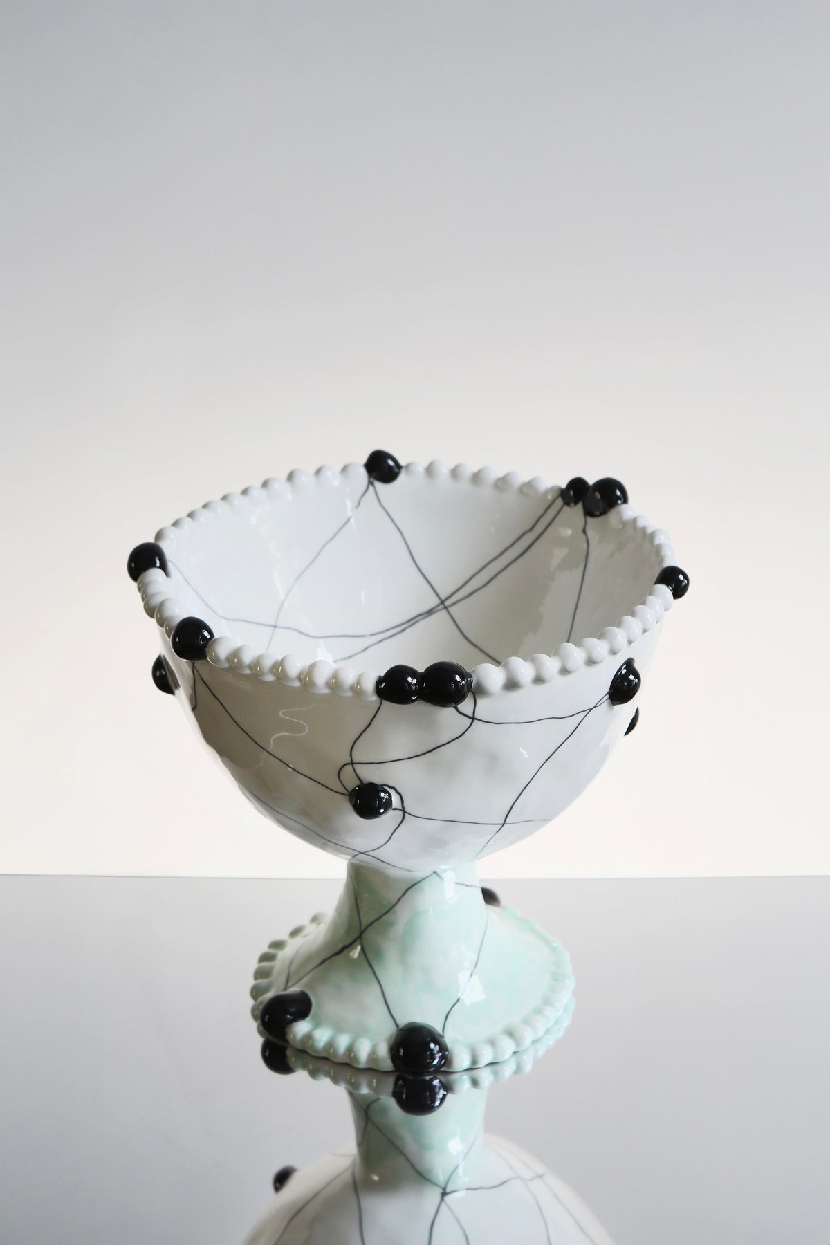 Large Wish Bowl, Hand Made Ceramic Bowl — side angle