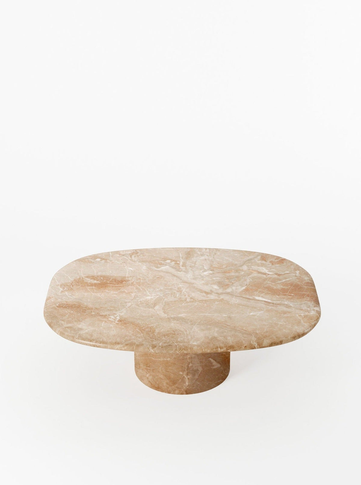 Circa Coffee Table in Breccia Oniciata Marble — close-up