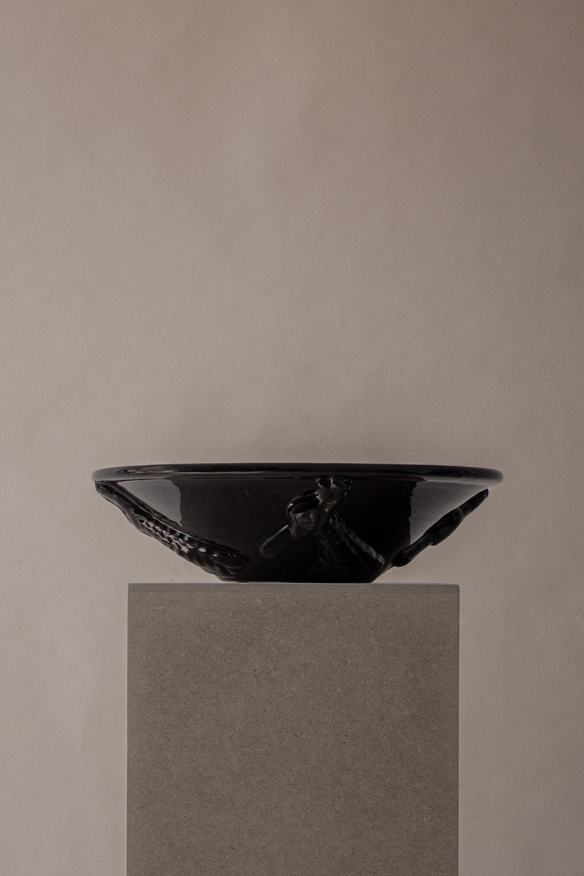The Drago Bowl in Ceramic — side angle
