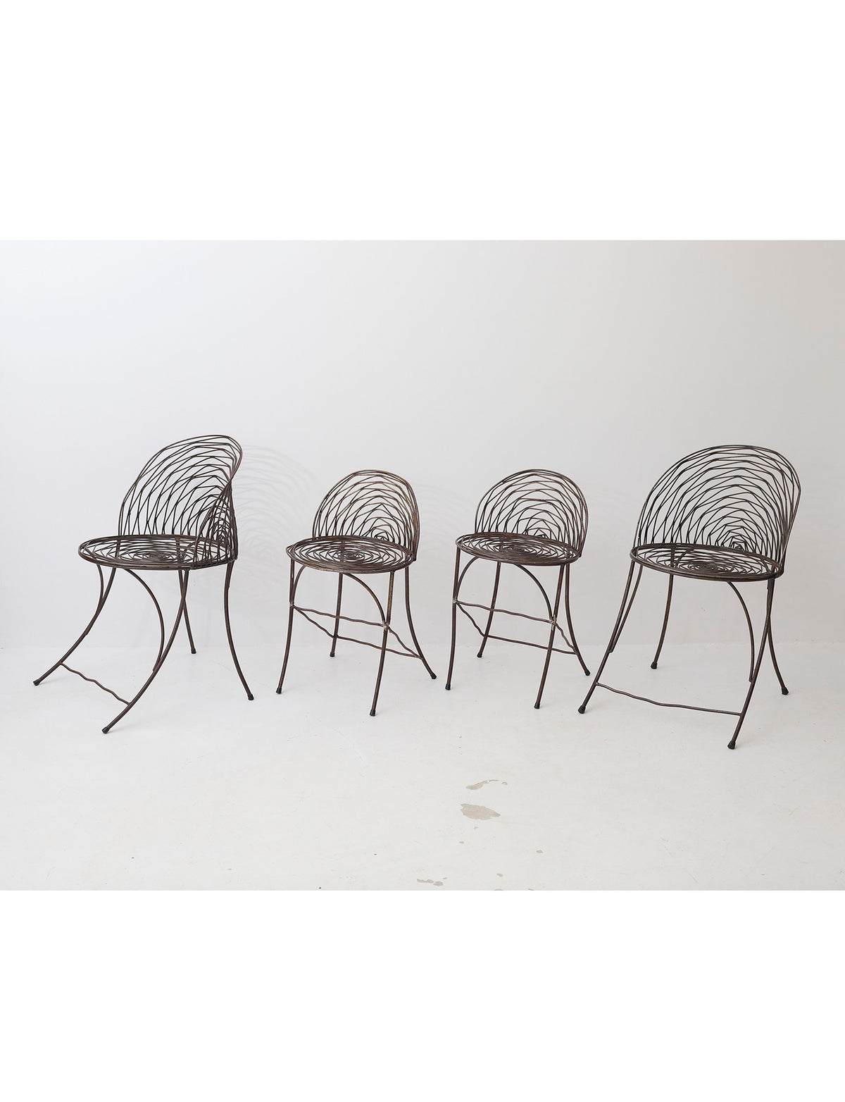 French 20th Century wrought iron chair — lifestyle setting