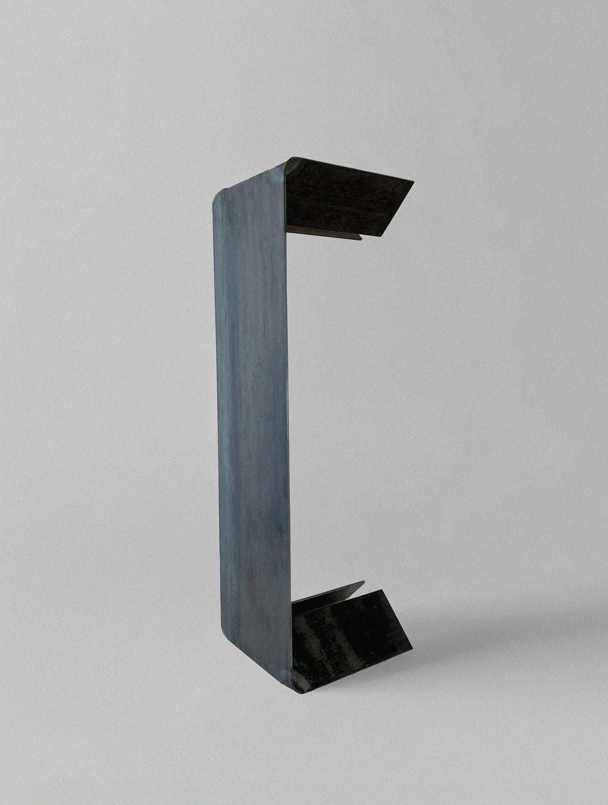 Nobu' Steel Bench — back view highlighting industrial steel design