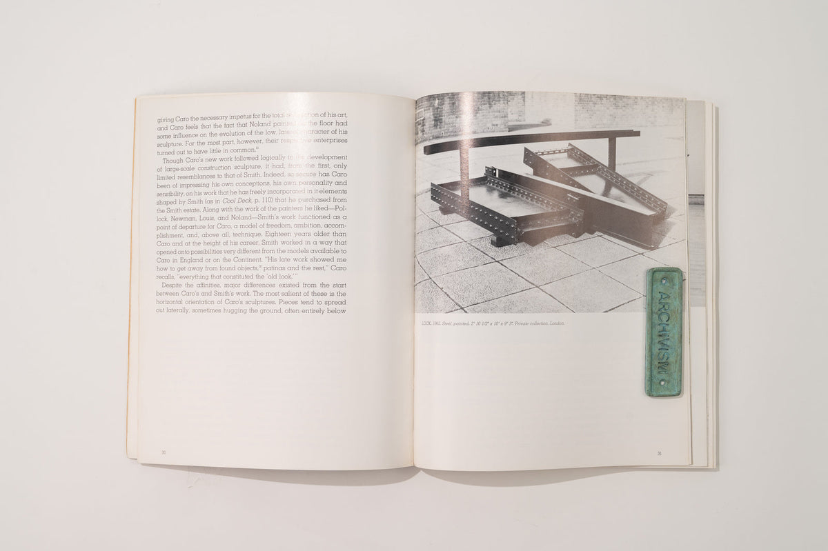 Anthony Caro, MoMA, 1975 Modern Art Book — lifestyle setting