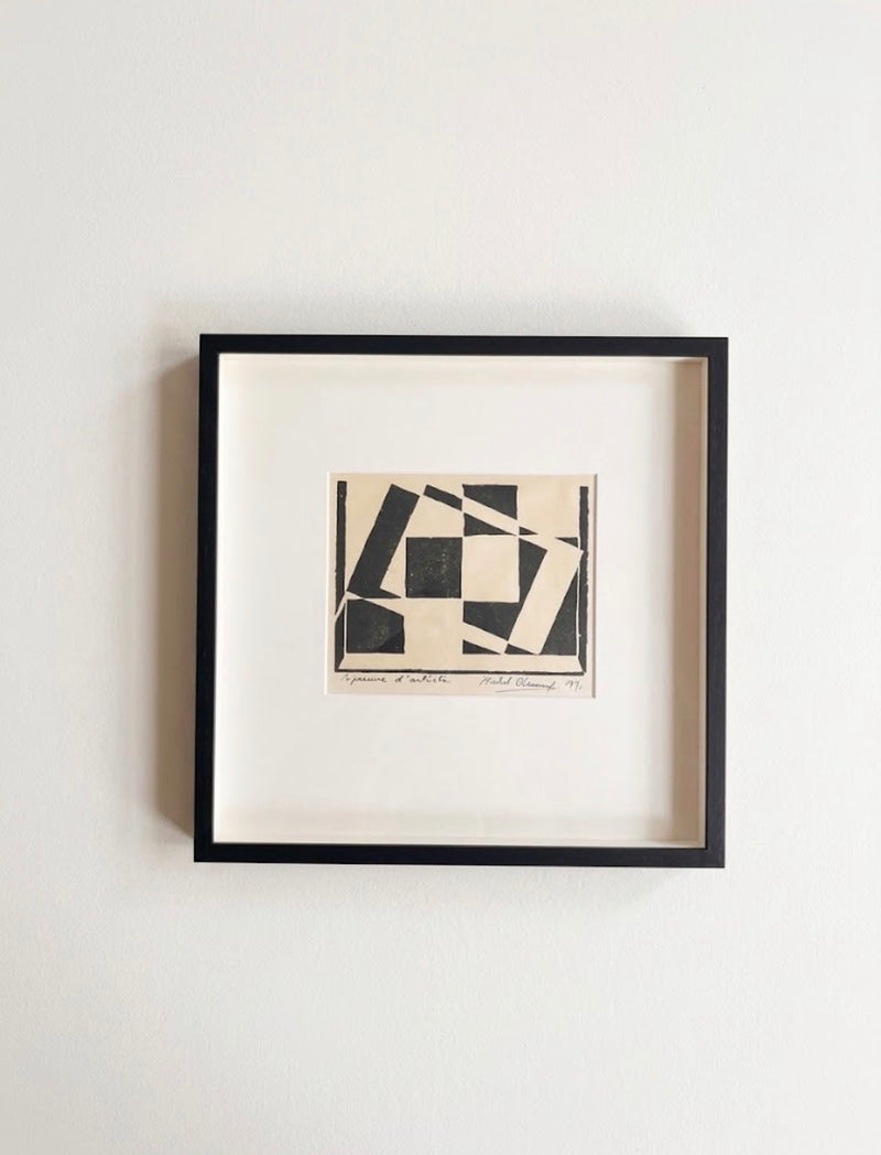 Midcentury Silkscreen Print by B. Ohlund by Médecine | The Oblist