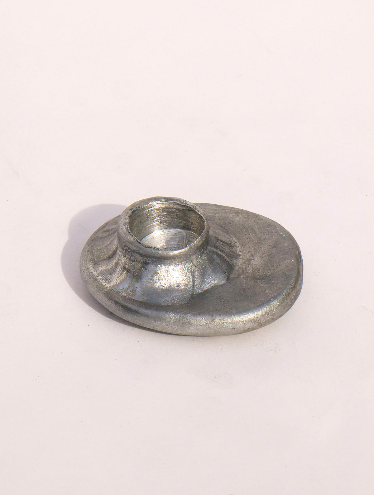 Sand Cast Candle Holder — alternate view