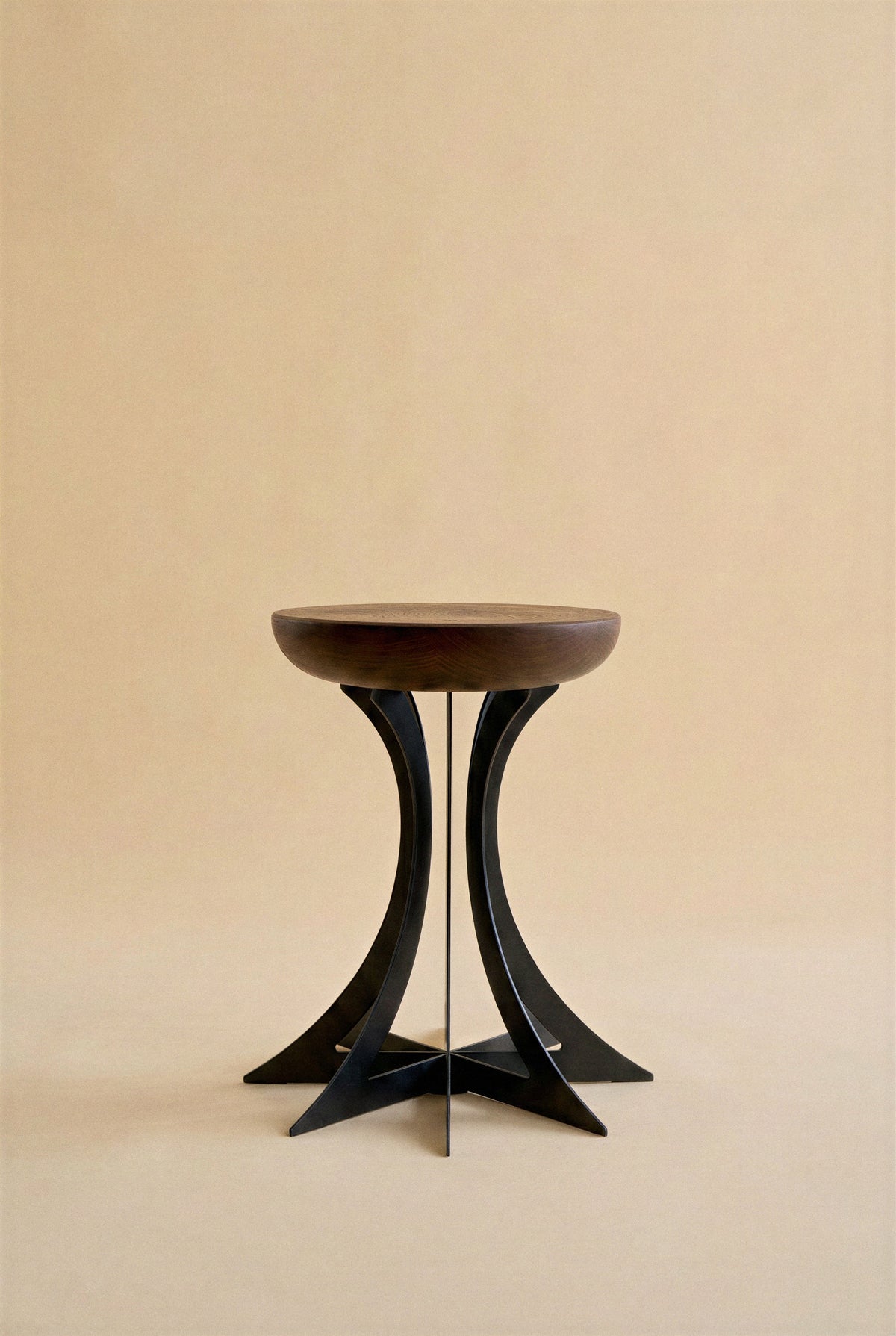 Fibonacci Side Table - Black — side angle