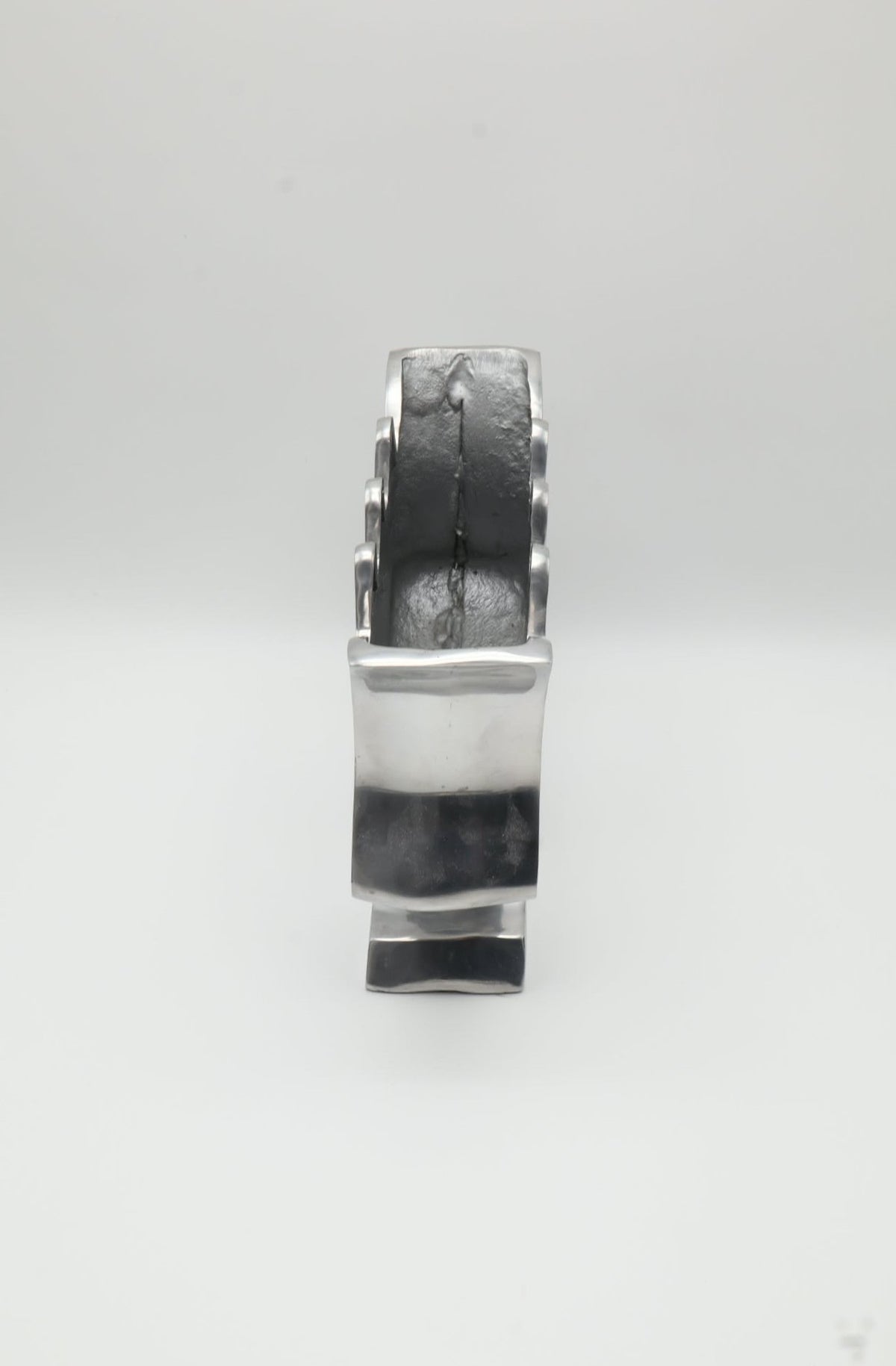 Modernist Cast Aluminum Tulipiere Vase by BOB Design — Netherlands, c. 2000s — lifestyle setting