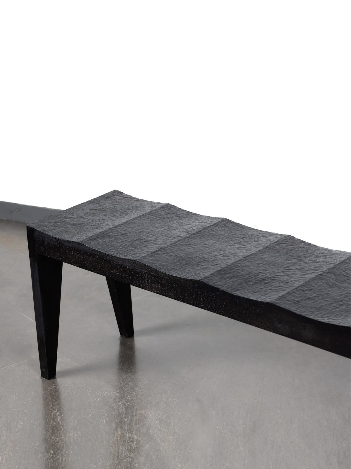 three seater Bench "Onde" — detail view