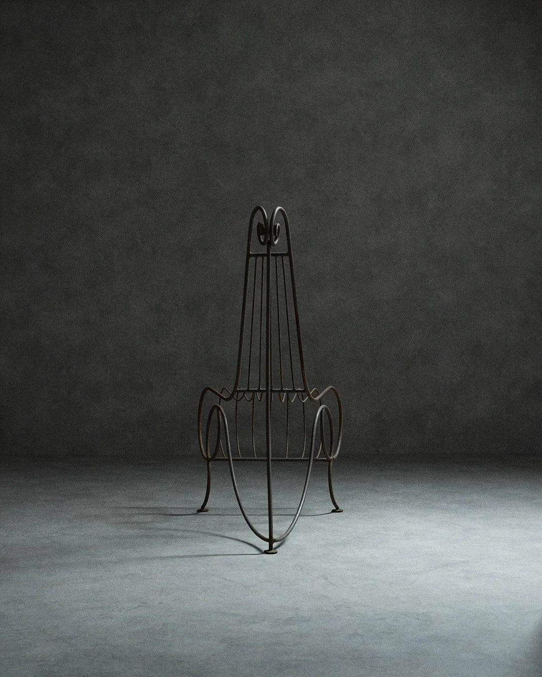 Spine Chair and Table in the Style of André Dubreuil — detail view