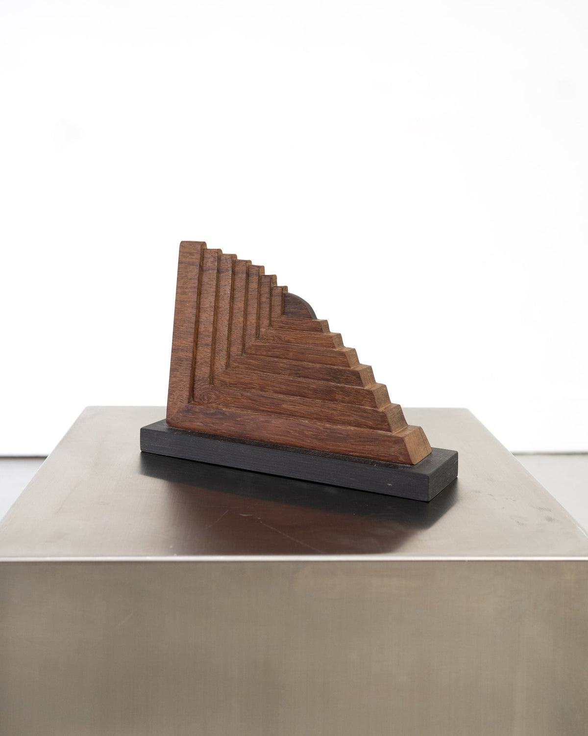 Architectural Wooden Sculpture by Hans-Jürgen Buchert, 2001 — side angle