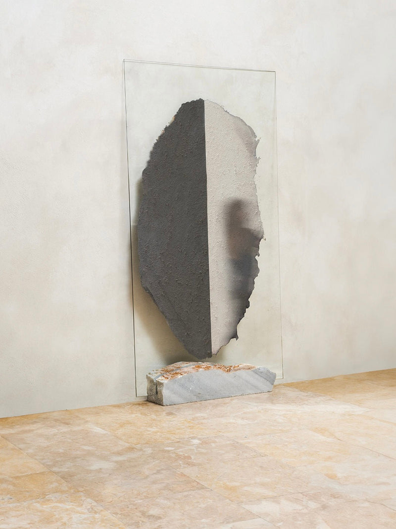 Half Mirror II by HOMA | The Oblist — contemporary glass and concrete design
