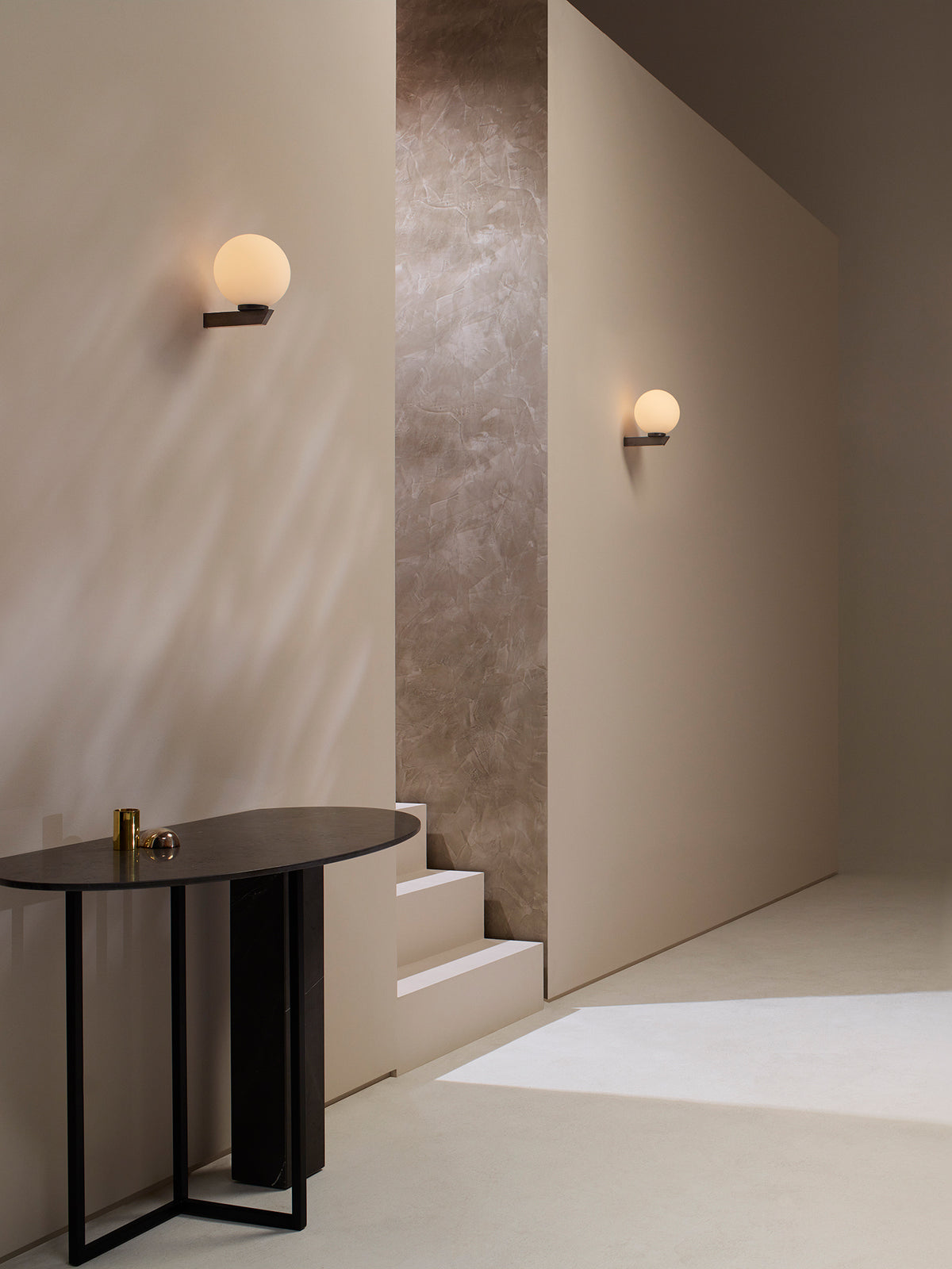GAIA Wall - Flush — mounted on wall in modern hallway