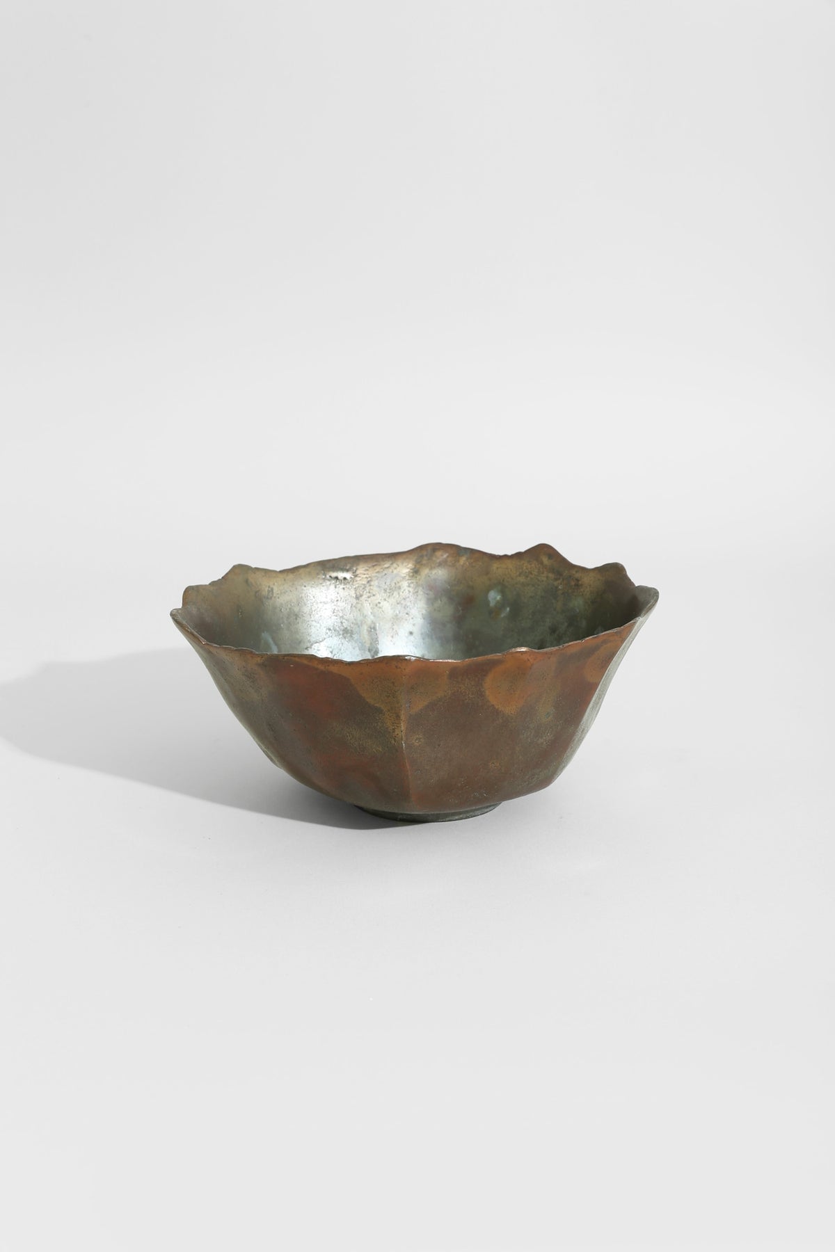 Bronze Organic Metal Bowl — lifestyle setting