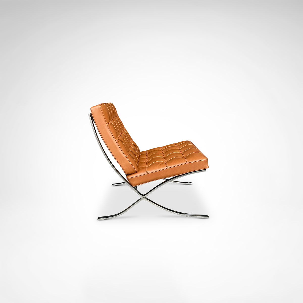 Barcelona lounge chair MR90 by Mies van der Rohe for Knoll — in context