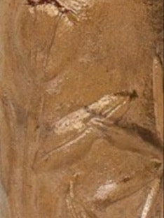 Gold textured surface detail of Folklore table lamp