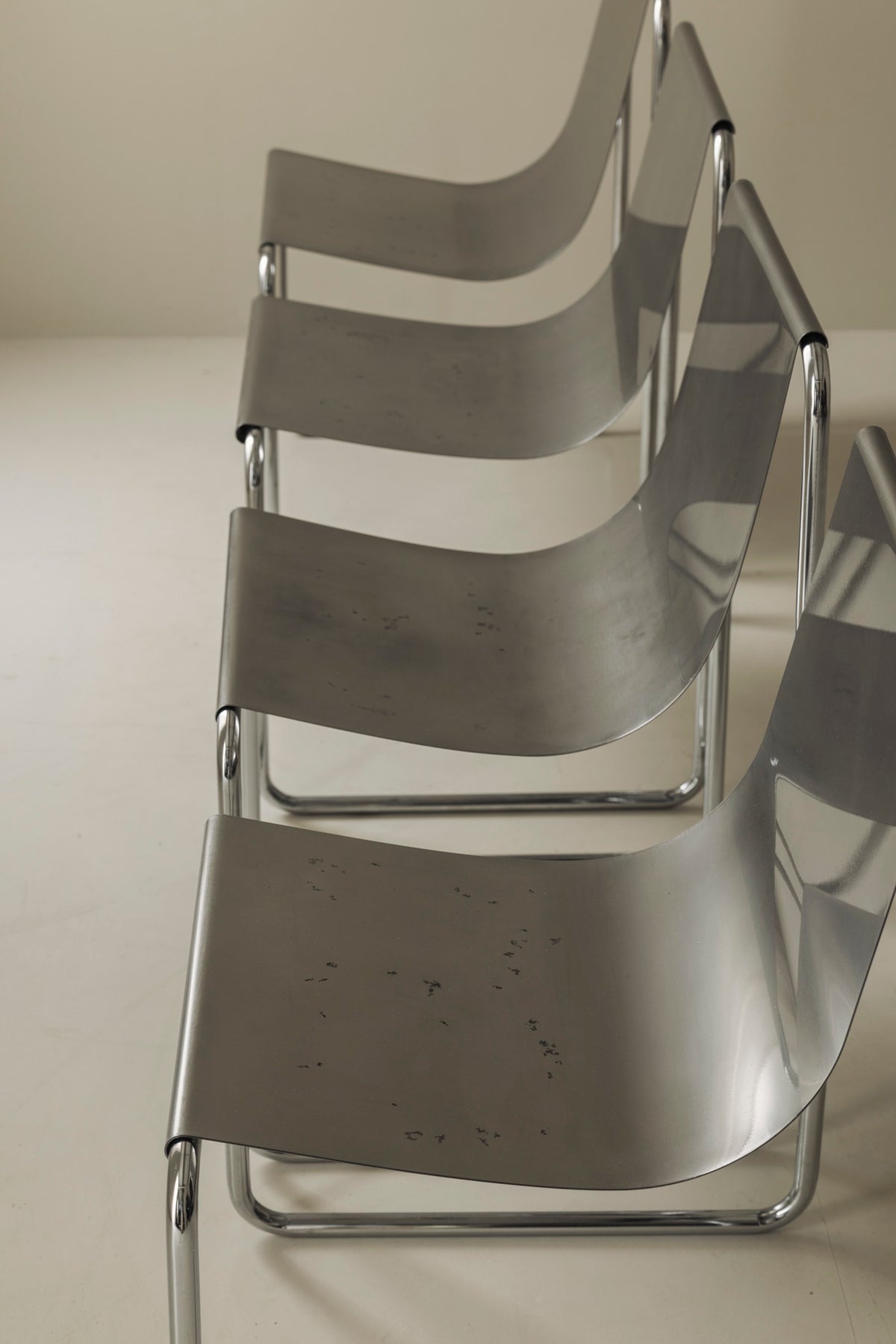 Very rare set of four dining chairs by Patrick Gingembre, France 1960s — additional view