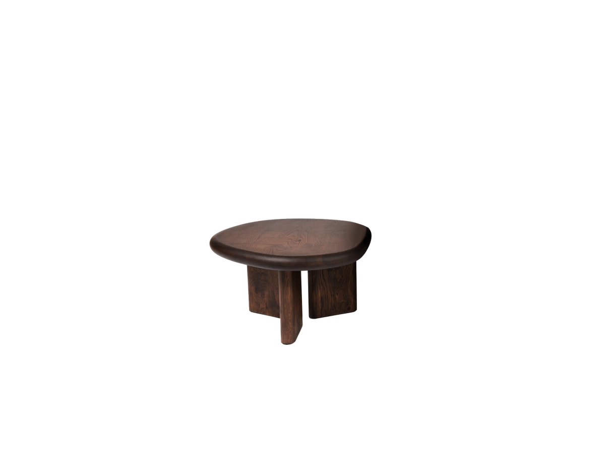 Coffee Table - Ed. Color Espresso - Oak — angled view highlighting oak surface texture