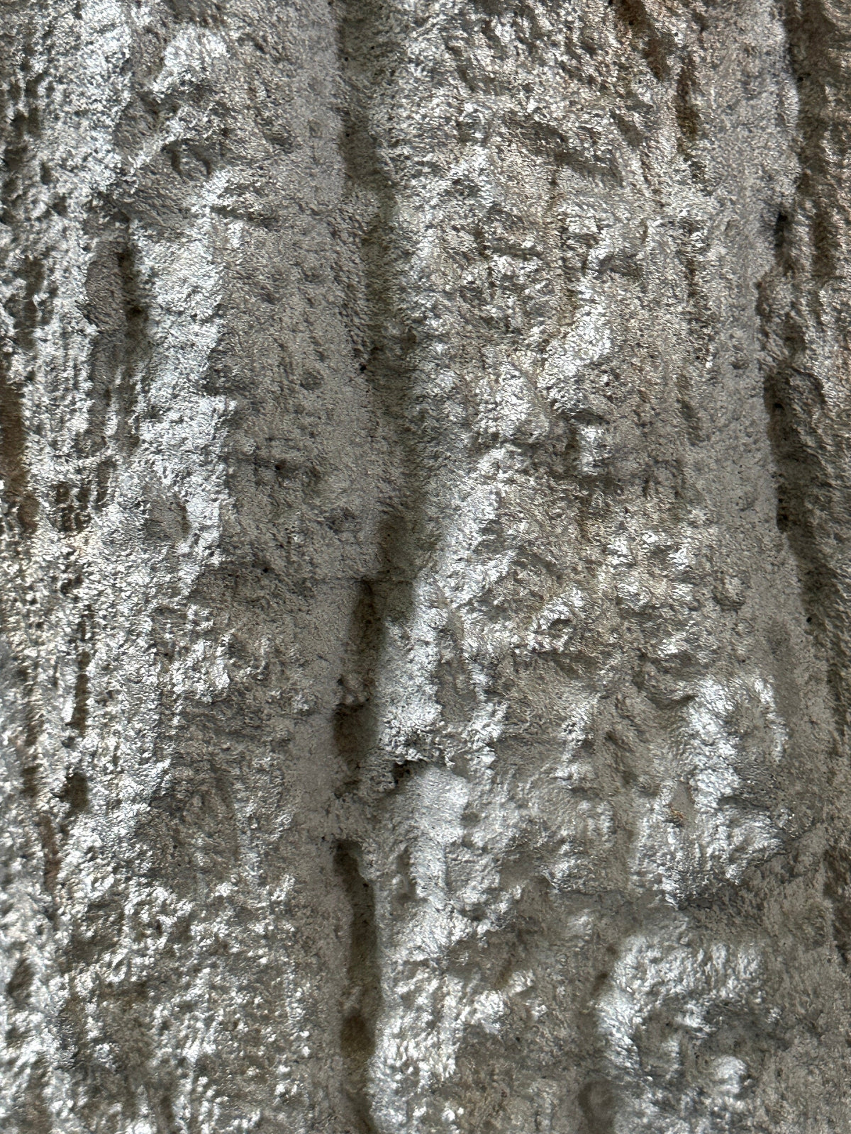 Bark | Aluminium Side Table — close-up of textured aluminum surface