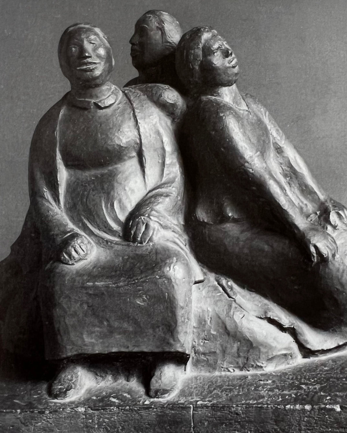 Ernst Barlach - Sculpture, Vintage Art Book, 1985 — lifestyle setting