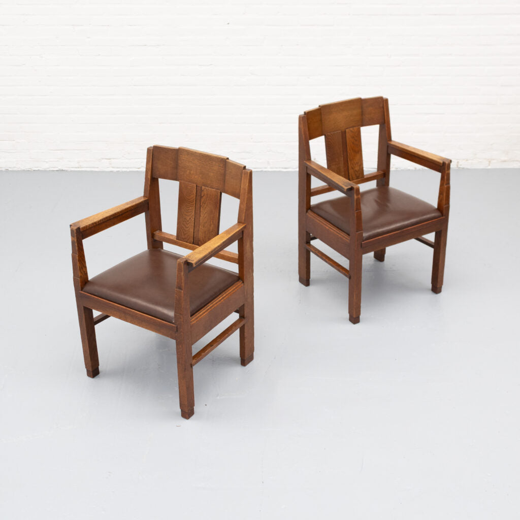 Dutch Art Deco Chair — side angle