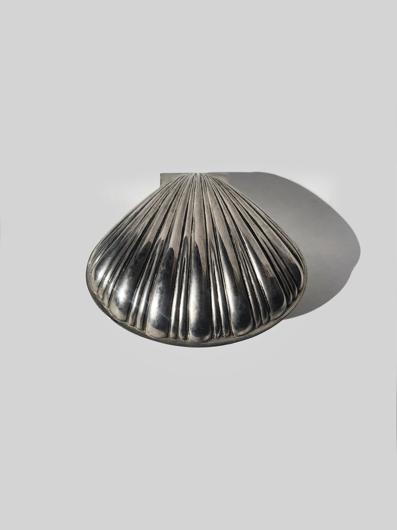 Silver-plated Large Shell Box by Les Objoies | The Oblist