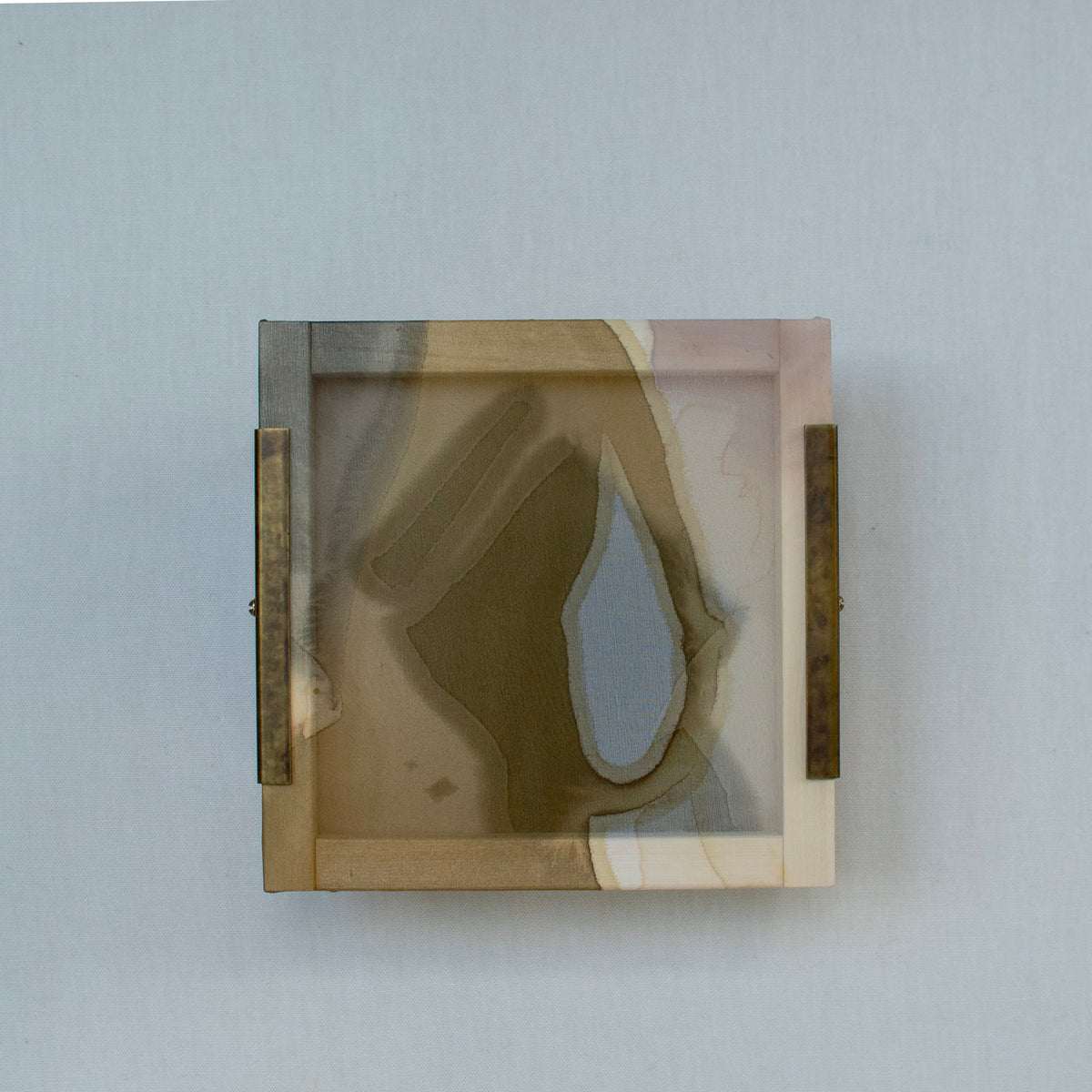Hand-Painted Silk Instinct Sconce 07/12 — detail view