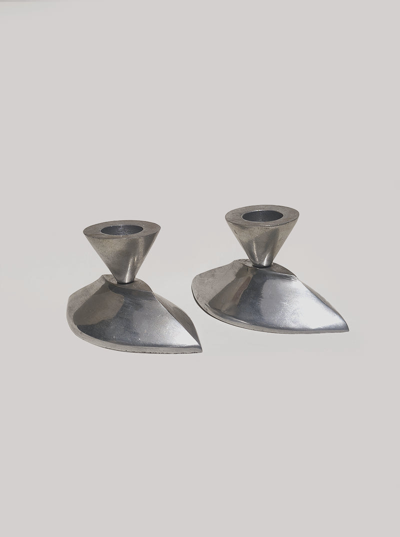 Pair of Candle Holders by Les Objoies | The Oblist