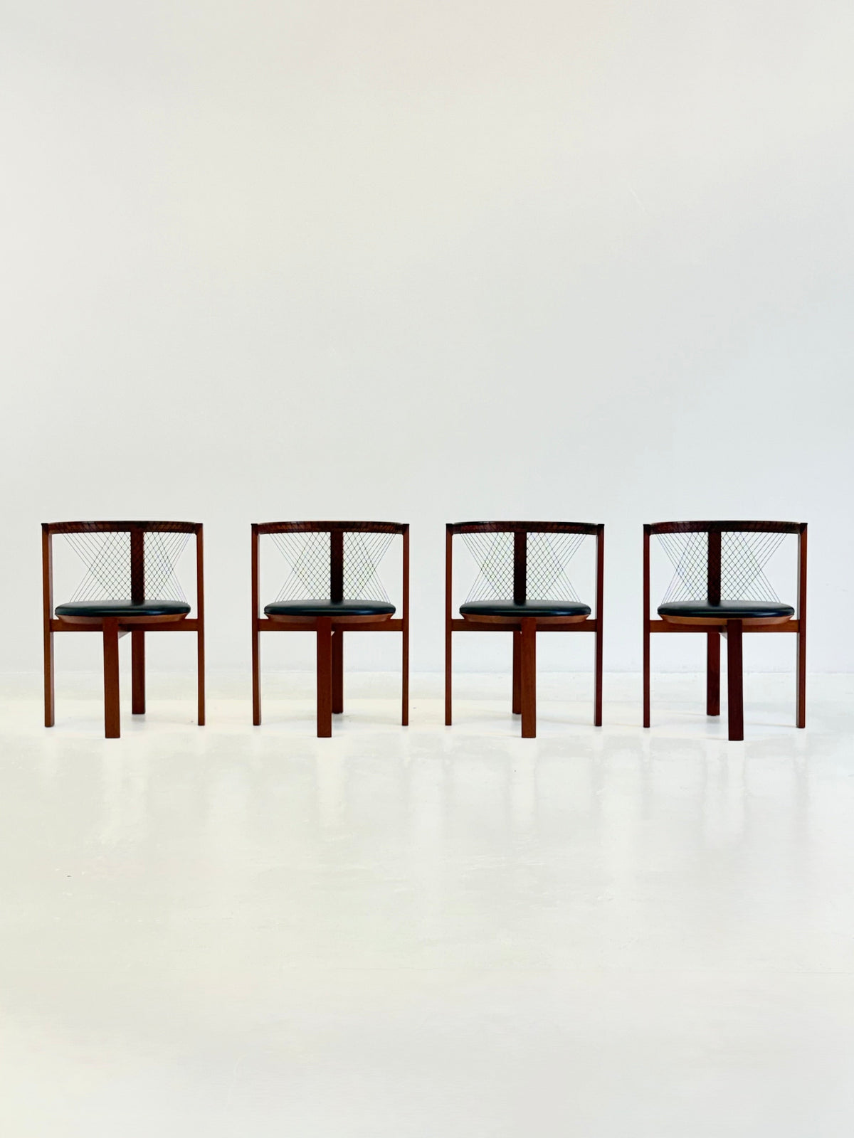 Set of Tranekær String chairs by Niels Jørgen Haugesen — additional view