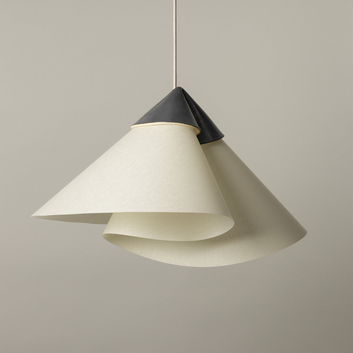 Shayd Pendant, Graphite — side angle