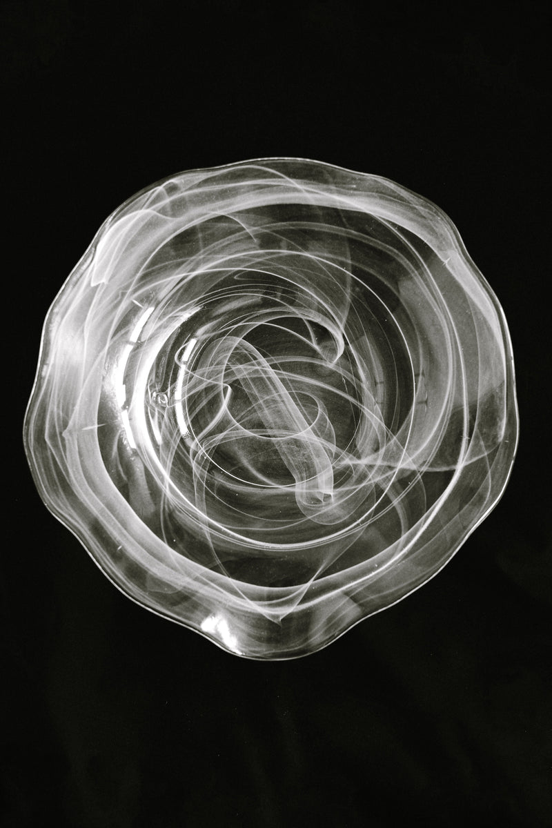 Swirl Glass Bowl by septembre studios | The Oblist — handcrafted clear glass design