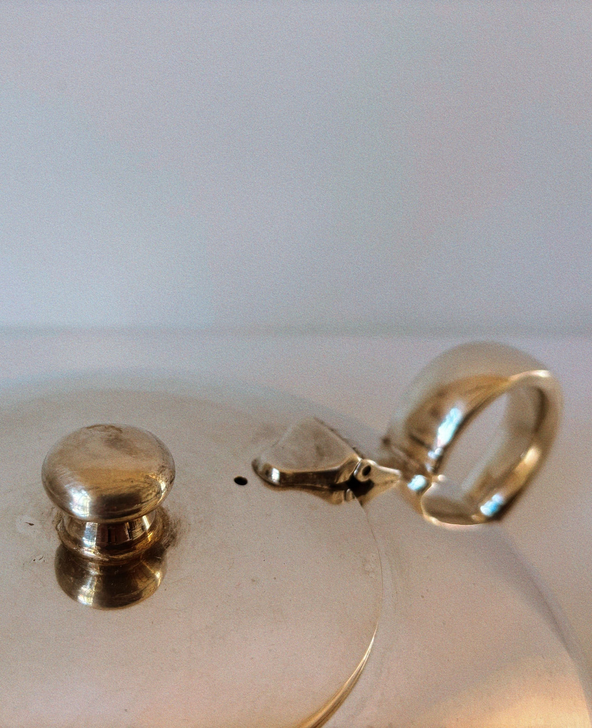Silver plated teapot lid and spout detail view Sweden