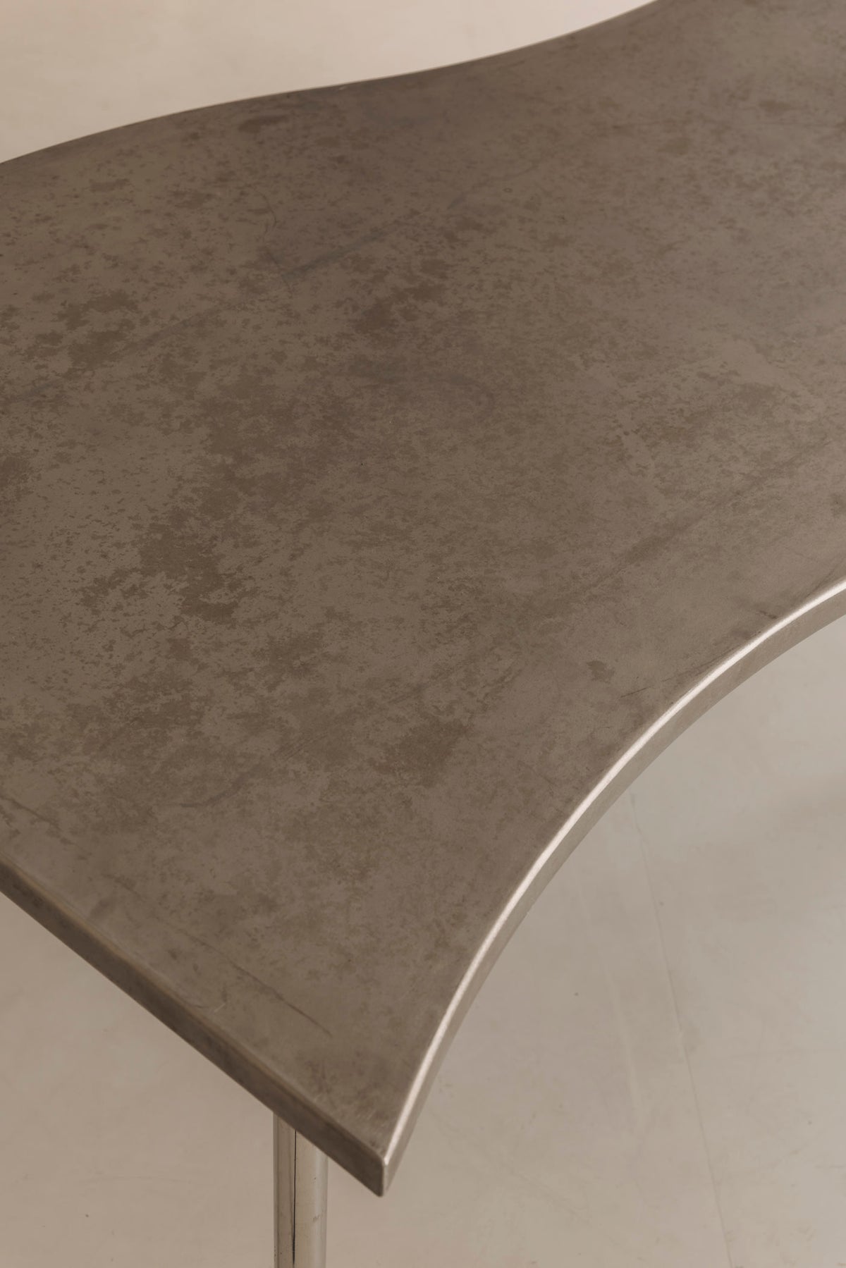 Postmodern Steel Free-Form Dining Table, France 1980s — additional view