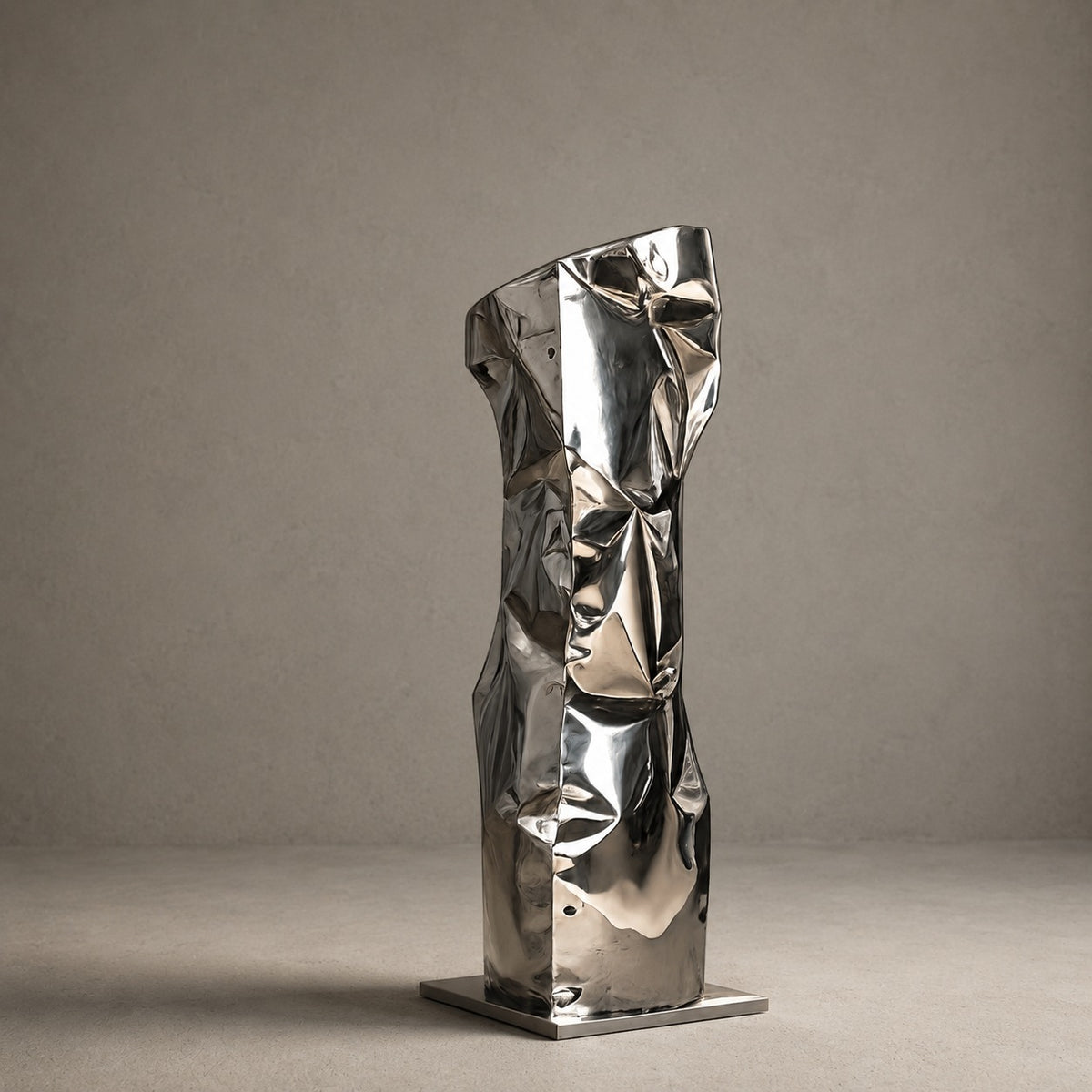 Stainless Steel Sculpture - Monolith Series by Nitush Aroosh by Nitush Aroosh | The Oblist