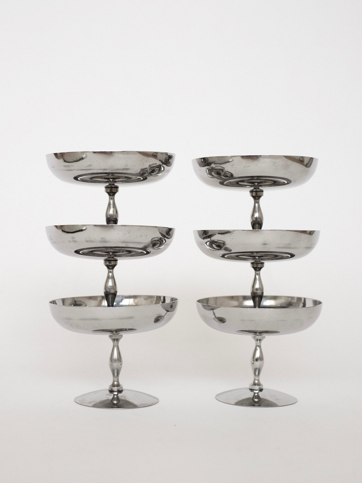 Set of 6 Ice Coupes by septembre studios | The Oblist — stainless steel, modern design