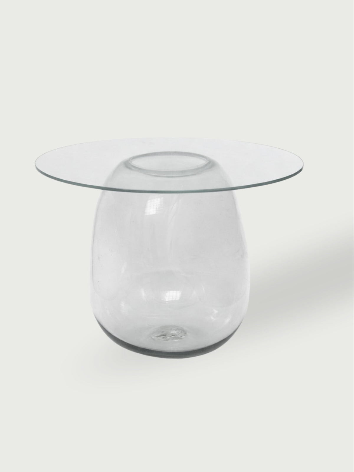 Bubble Side Table in Glass or Tempered Glass by Panorammma | The Oblist