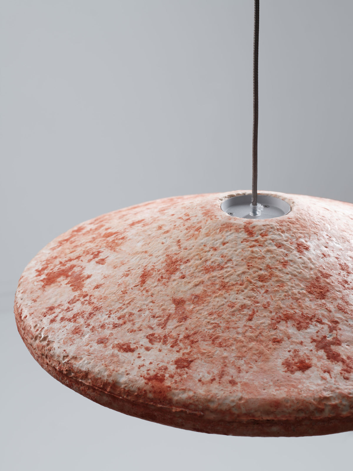 P Wise' Pendant Light — close-up of textured terracotta surface