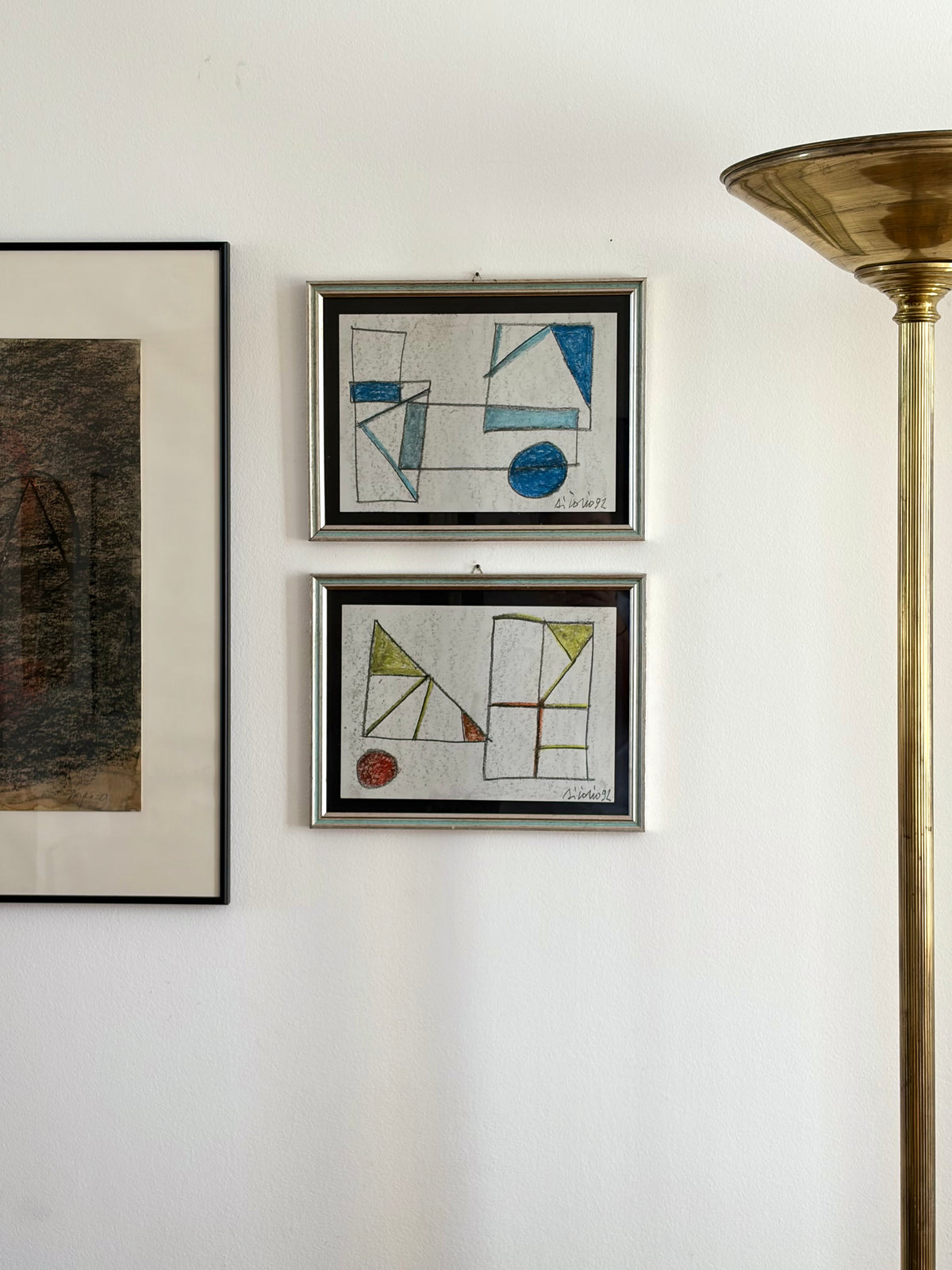 Pair of Spatial Compositions, Mario Di Iorio (1958–1999), Italy, 1992 — detail view
