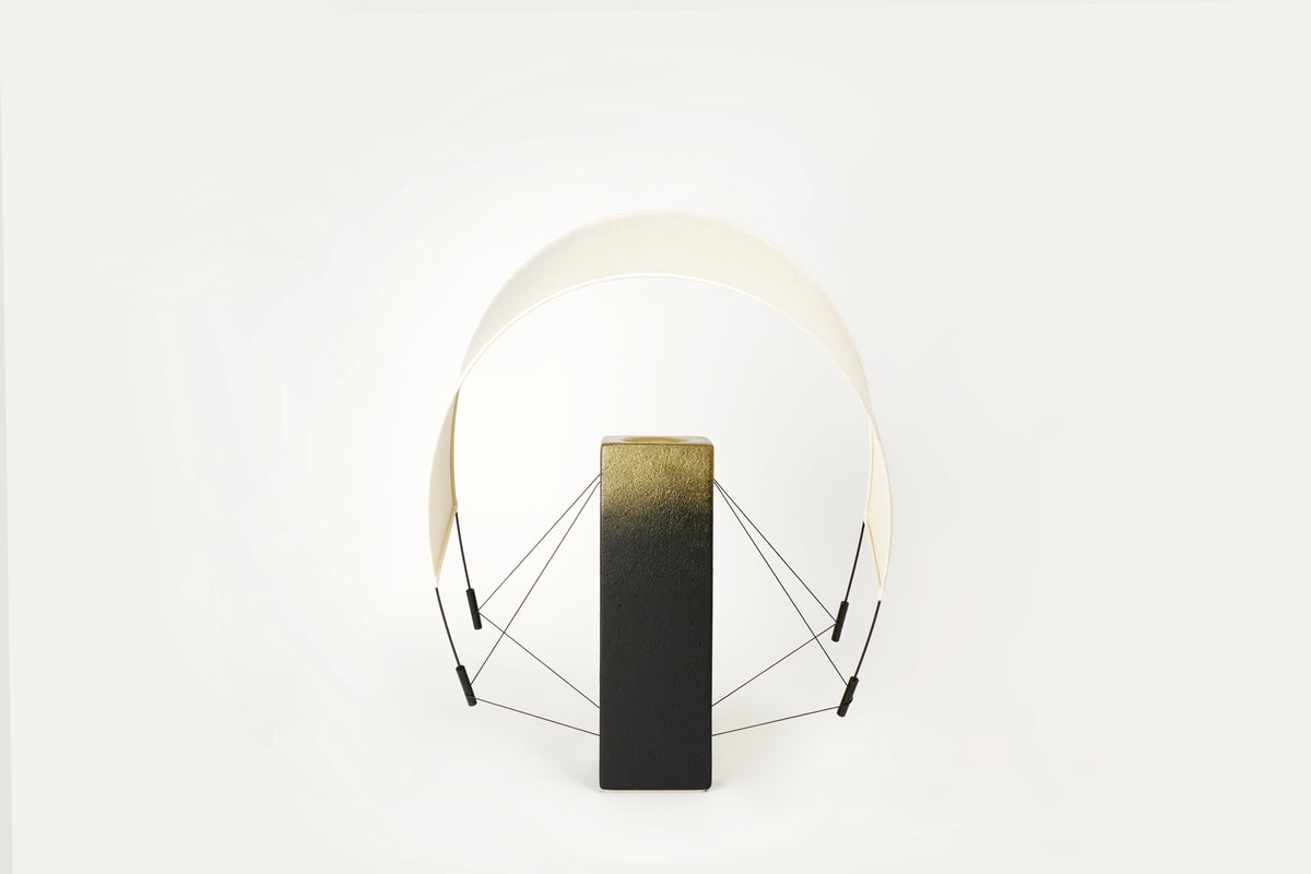 Contemporary Table Lamps in Terracotta - Lumia d'Or - Collection Aura — lifestyle setting