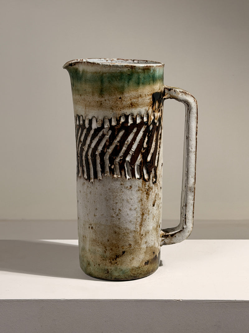 Rare ceramic pitcher by Albert Thiry, 1950 — detail view