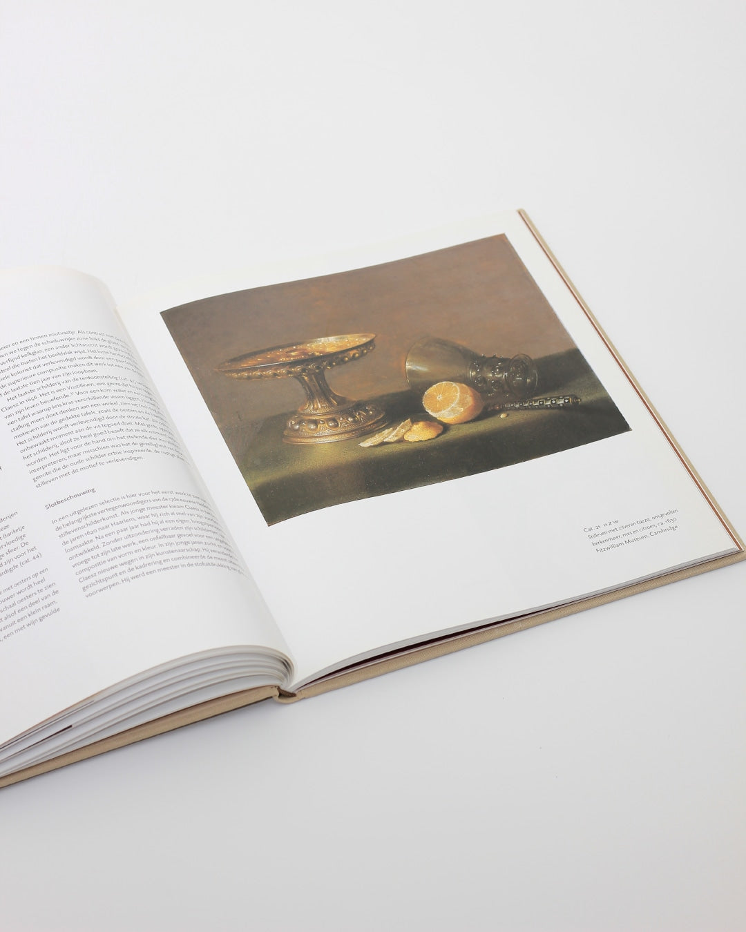 PIETER CLAESZ — open book showing still life painting on page